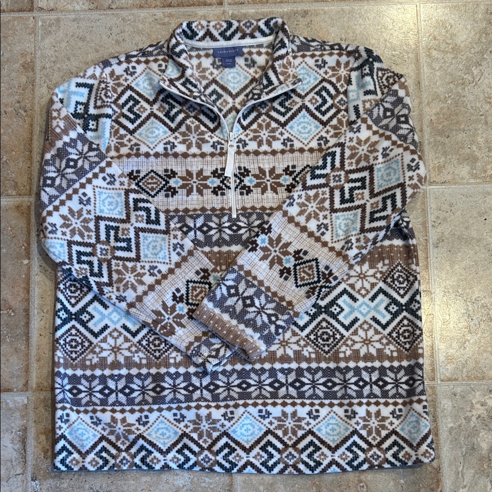 Soft Fleece 1/4 Zip Pullover Top